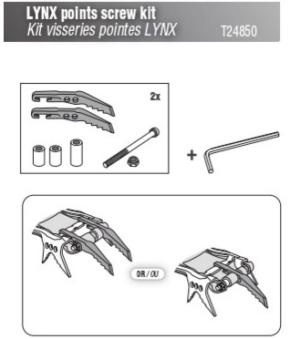 Petzl - Kit visserie pour crampons Lynx
